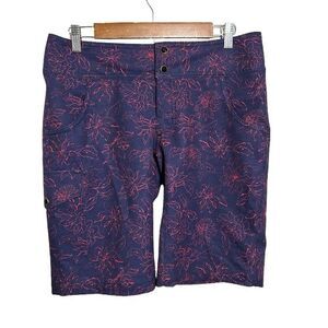 SHREDLY Women’s MTB Shorts 6 Mountain Biking USA Made Floral Purple